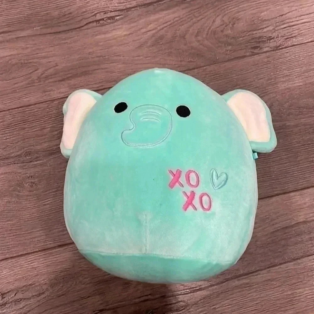 ❤️Free❤️Squishmallow Aqua Diego the Elephant Valentines Edition 12”